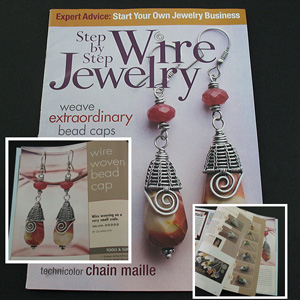 Tutorial / Cover of the Step By Step Wire Jewelry Magazine, Summer 2007.